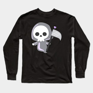 Pastel Goth Cute Loving Grim Reaper Long Sleeve T-Shirt